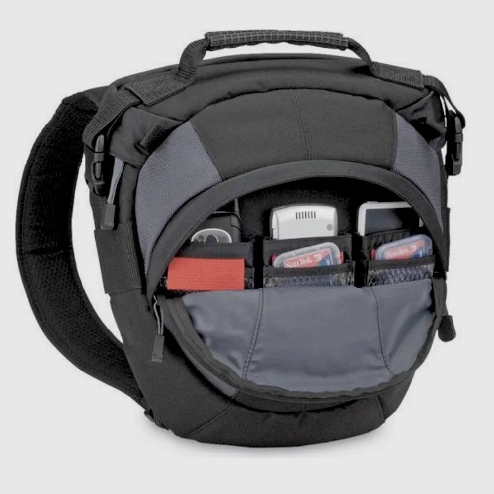 Tamrac Black and Gray Camera Bag SLING carry or CROSSBODY #photography #carryon